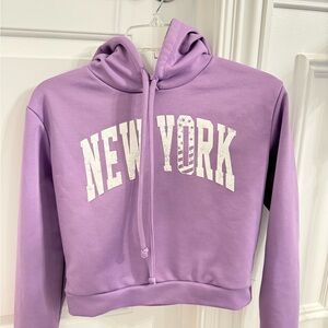 Girls purple New York Hoodie